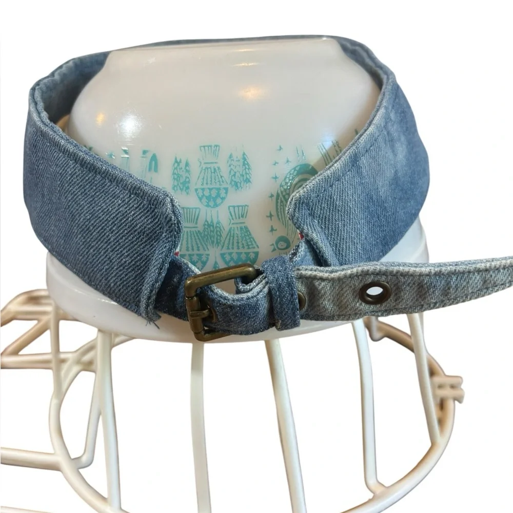 True Religion Blue Denim Visor